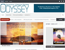 Tablet Screenshot of odysseymagazine.co.za